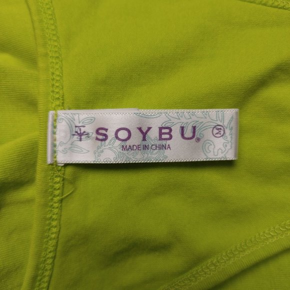 Soybu Women's Neon Green Activewear Racerback Tank Top M - Picture 3 of 4